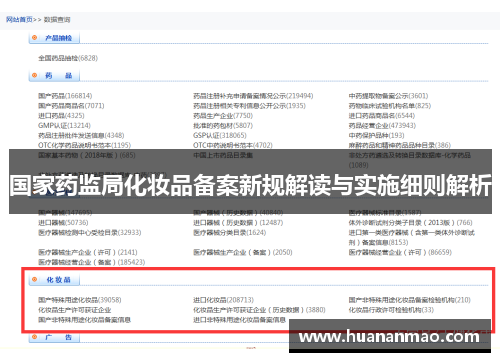 国家药监局化妆品备案新规解读与实施细则解析